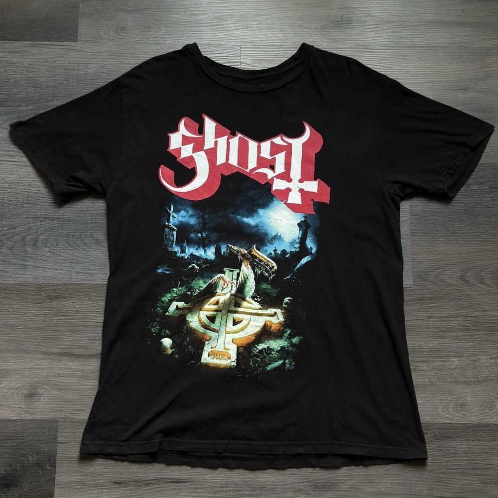 Ghost Band T-shirt Mens L Papa Emeritus Rite Here Right Now Rock Metal Grunge
